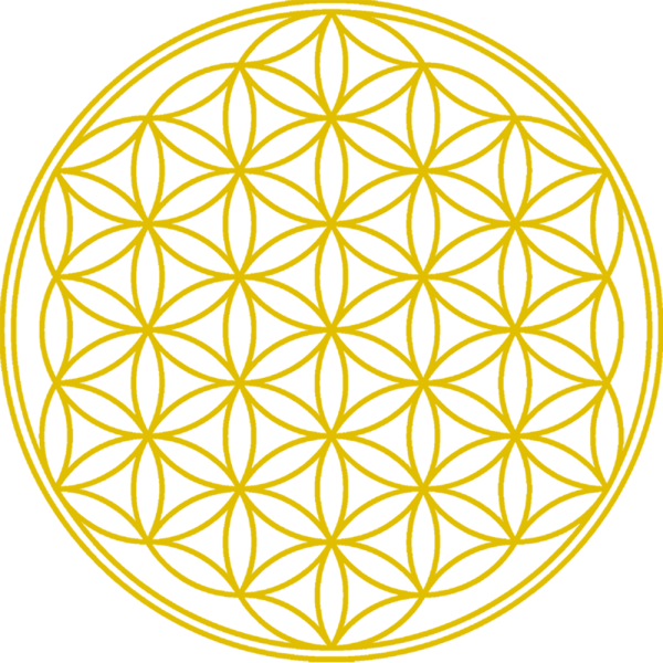 Flower Of Life_ Sacred Geometry Pattern PNG with transparent background