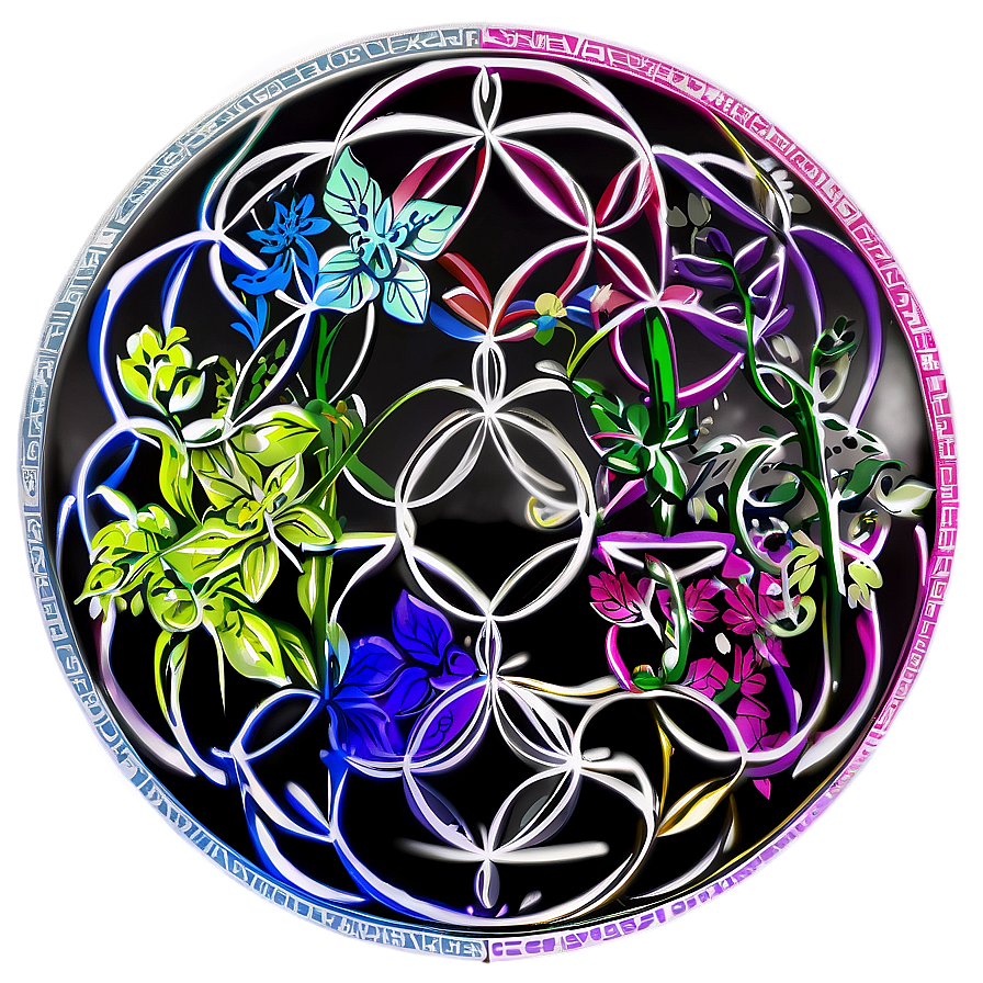 Flower Of Life Symbol Illustration Png Ner