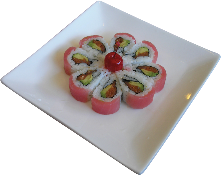 Cherry Blossom Roll - Cherry Blossom Roll Uni Sushi, HD Png Download PNG with transparent background