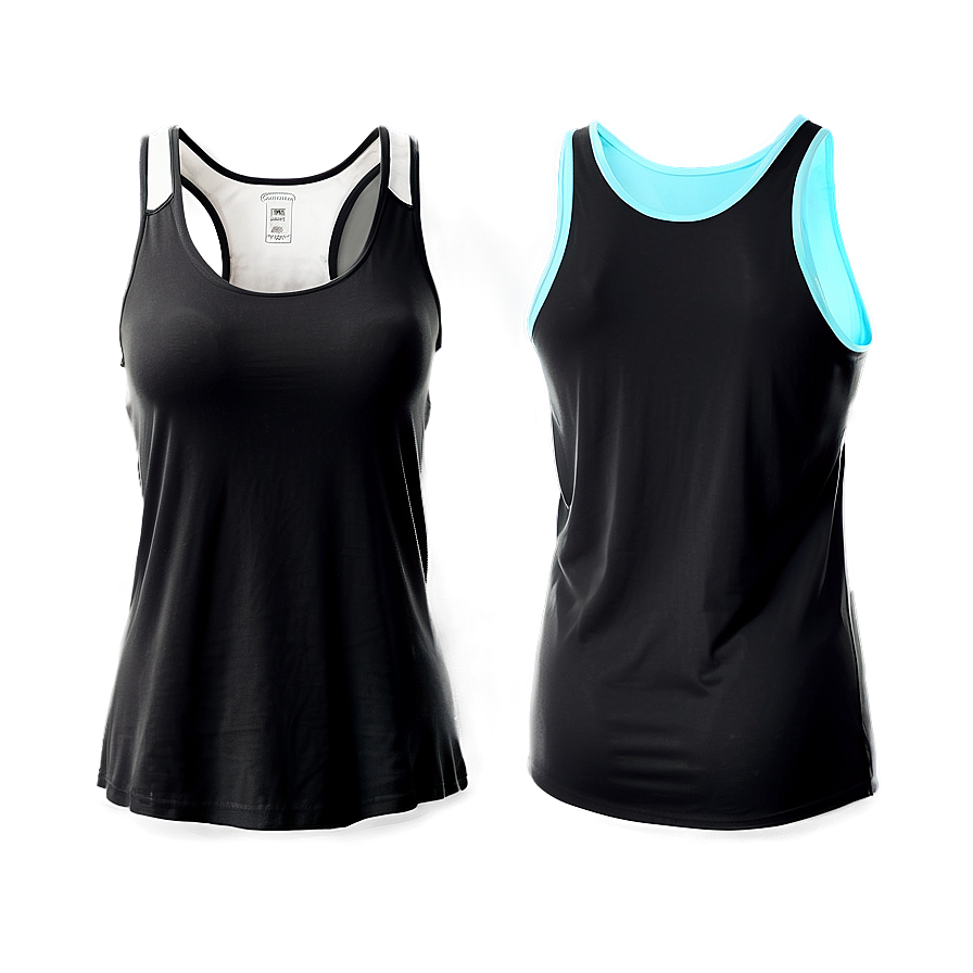 Flowy Black Tank Top Png Qyj69