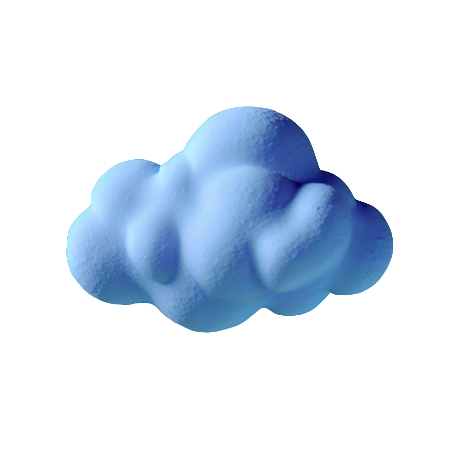 Fluffy Blue Clouds Pattern Png Osl