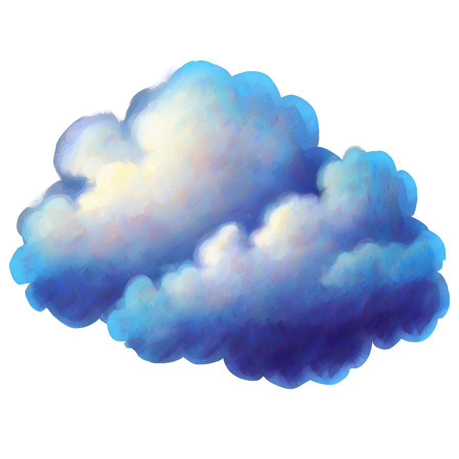 Fluffy Blue Clouds Png 06202024