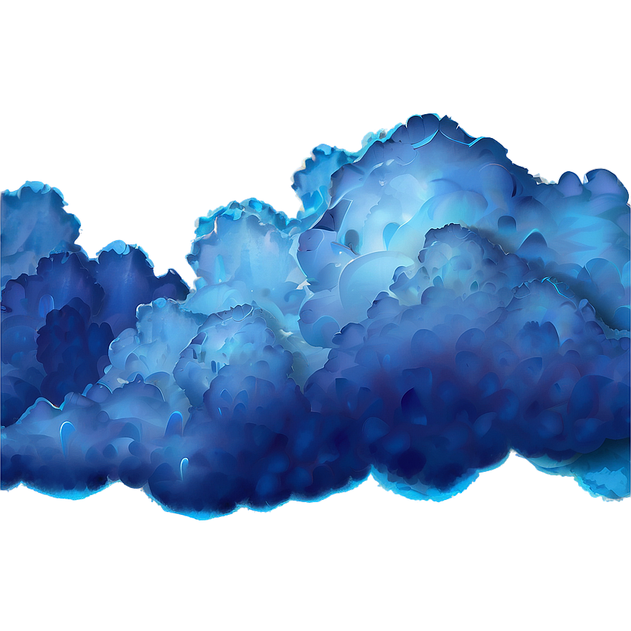 Fluffy Blue Clouds Png 06202024