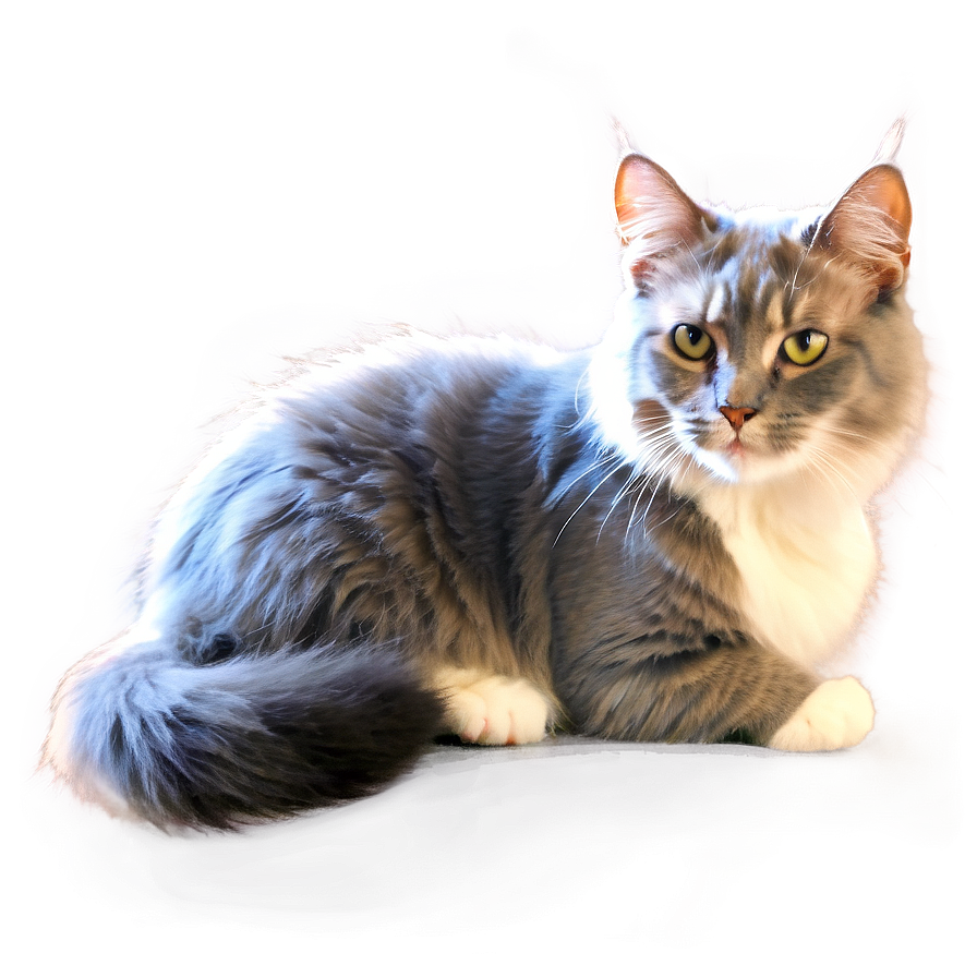 Fluffy Cat Drawing Png Rly84