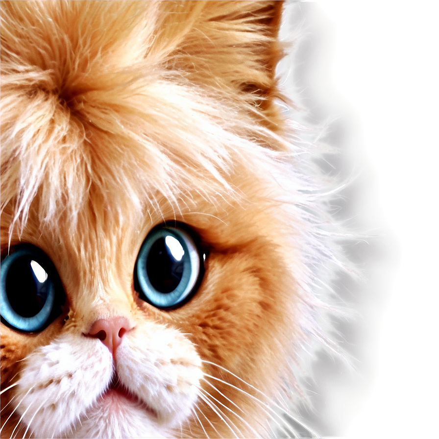 Fluffy Cat Face Png Mej