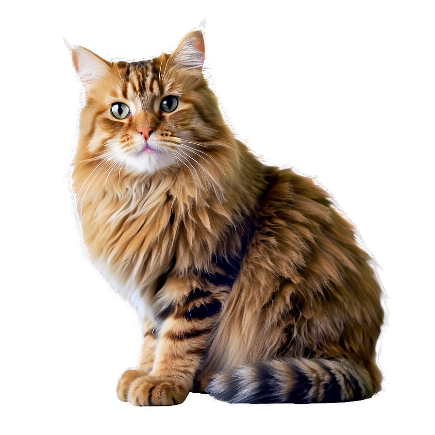 Fluffy Cat PNG gdt58 PNG image with a transparent background, free high-resolution download