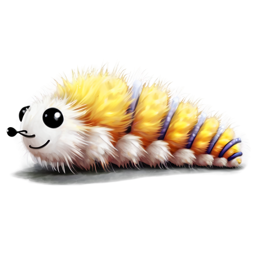 Fluffy Caterpillar Cute Png 47