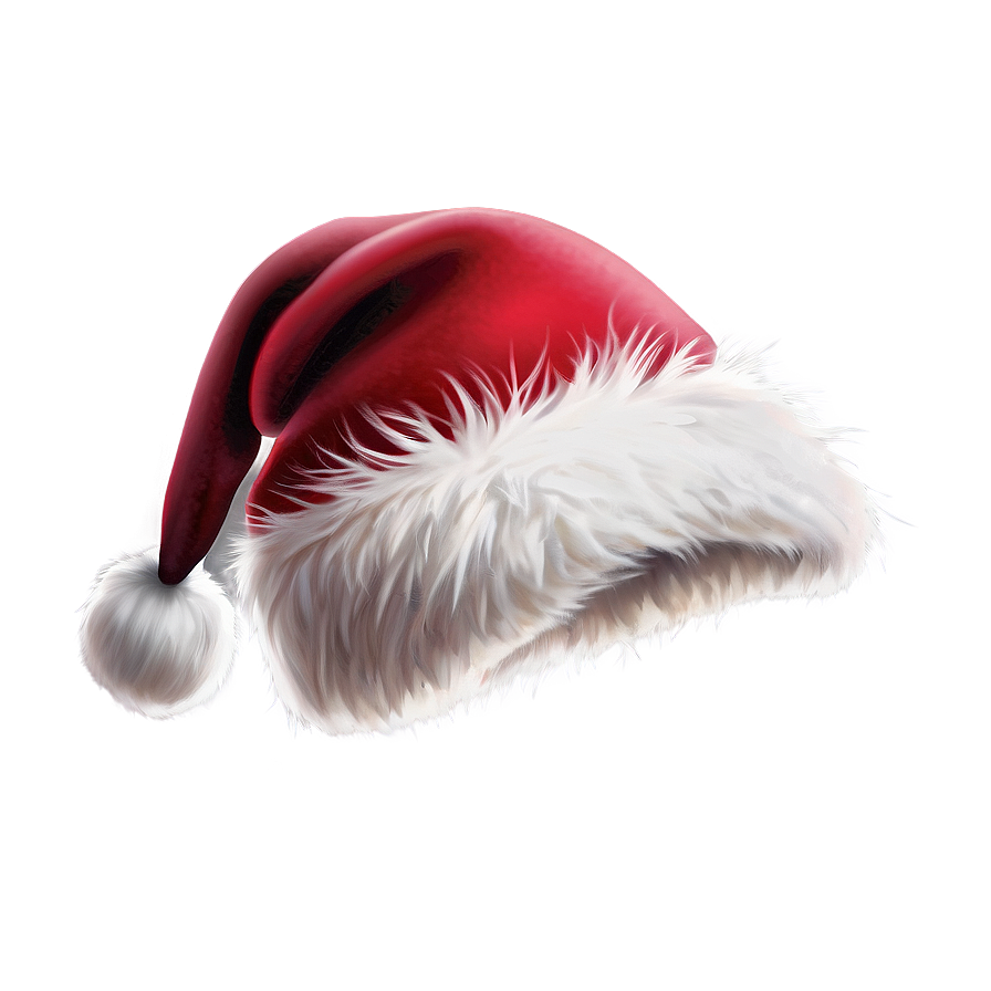 Fluffy Christmas Hat PNG 04292024 PNG image with a transparent background, free high-resolution download