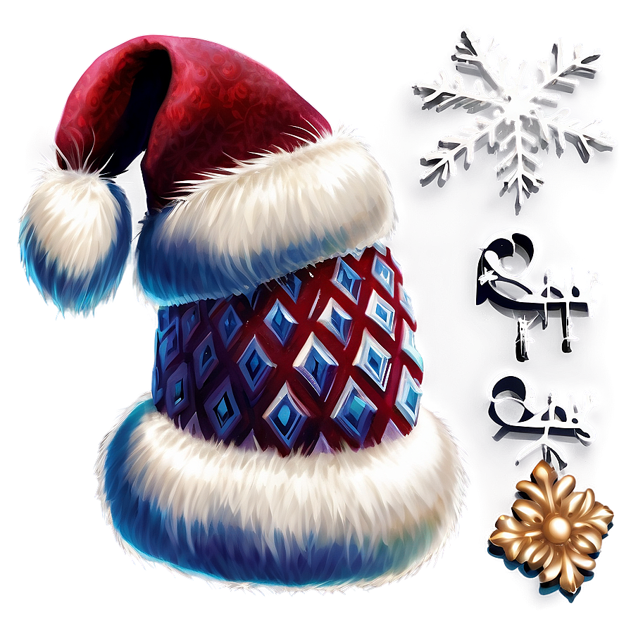 Fluffy Christmas Hat PNG 50 PNG image with a transparent background, free high-resolution download
