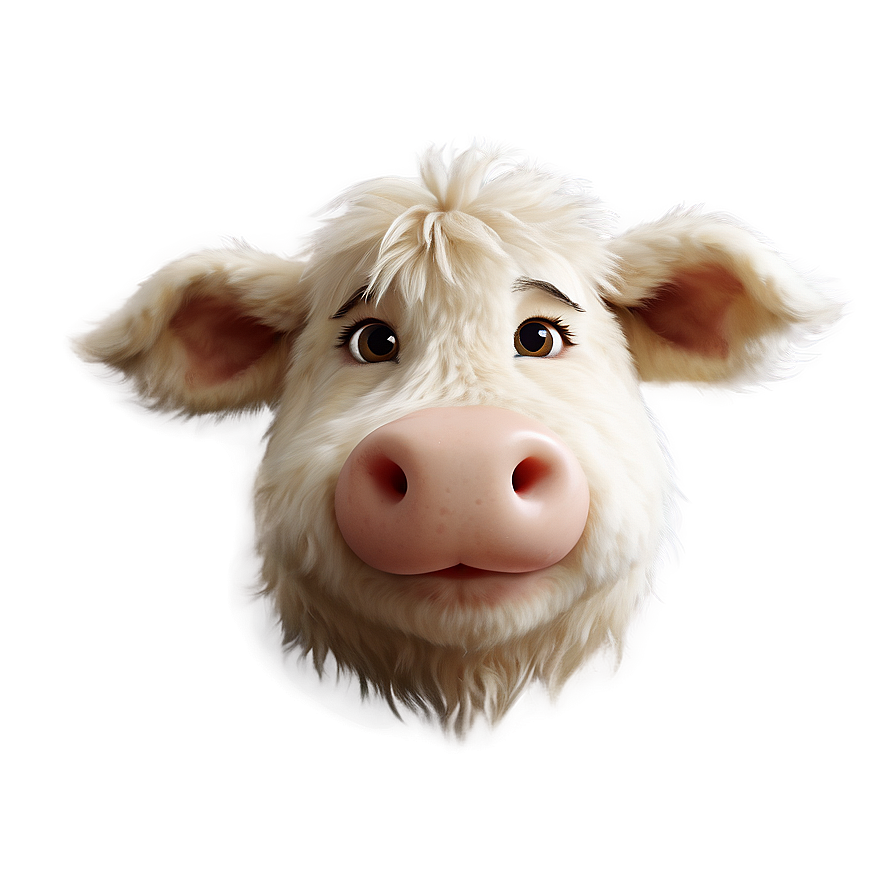 Fluffy Cow Face Png Jjm33