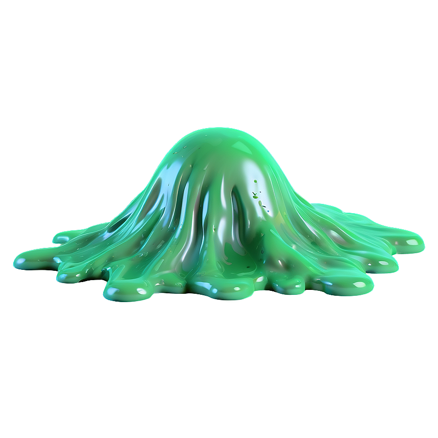 Fluffy Green Slime Png Mie58