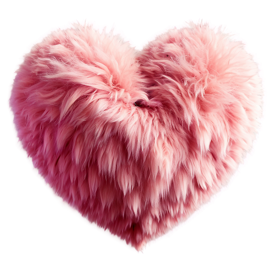 Fluffy Heart Emoji Png Design 4