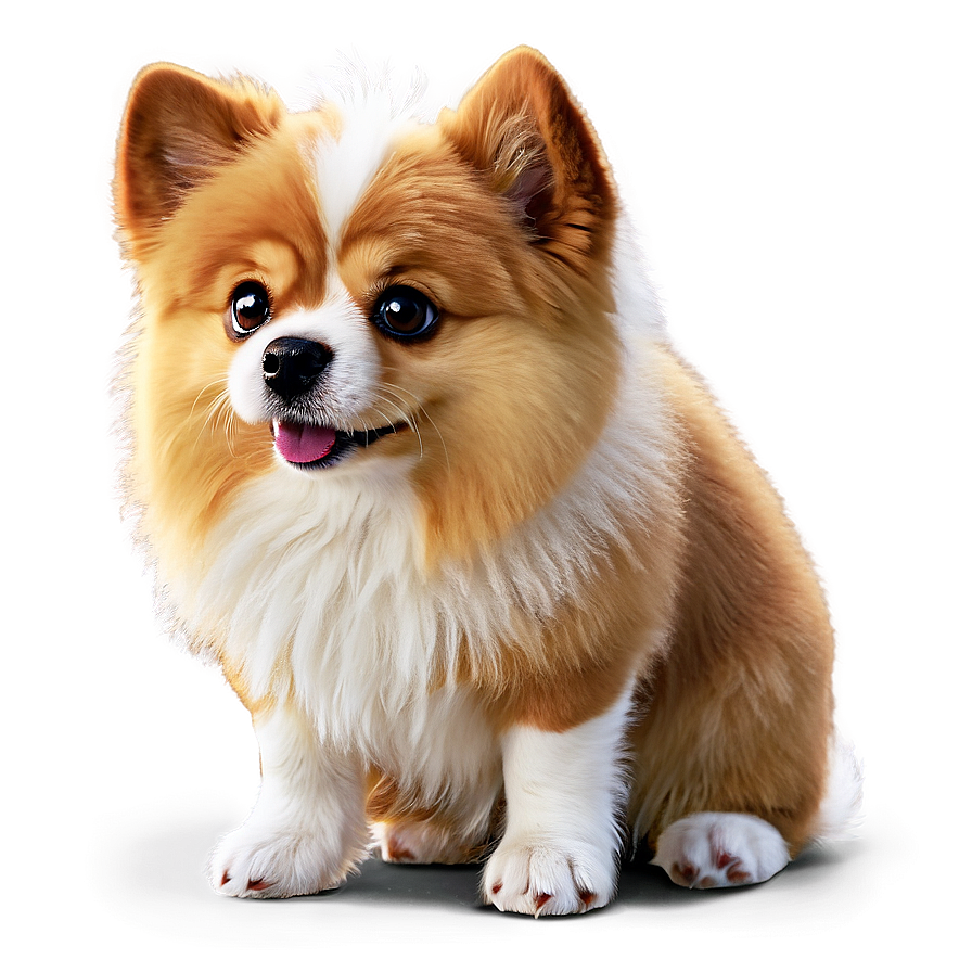 Fluffy Kawaii Dog Cartoon Png 06292024