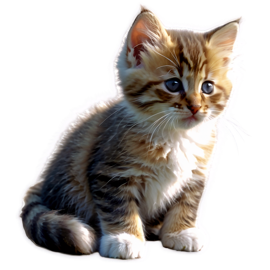 Fluffy Kitten PNG 05232024 PNG with transparent background