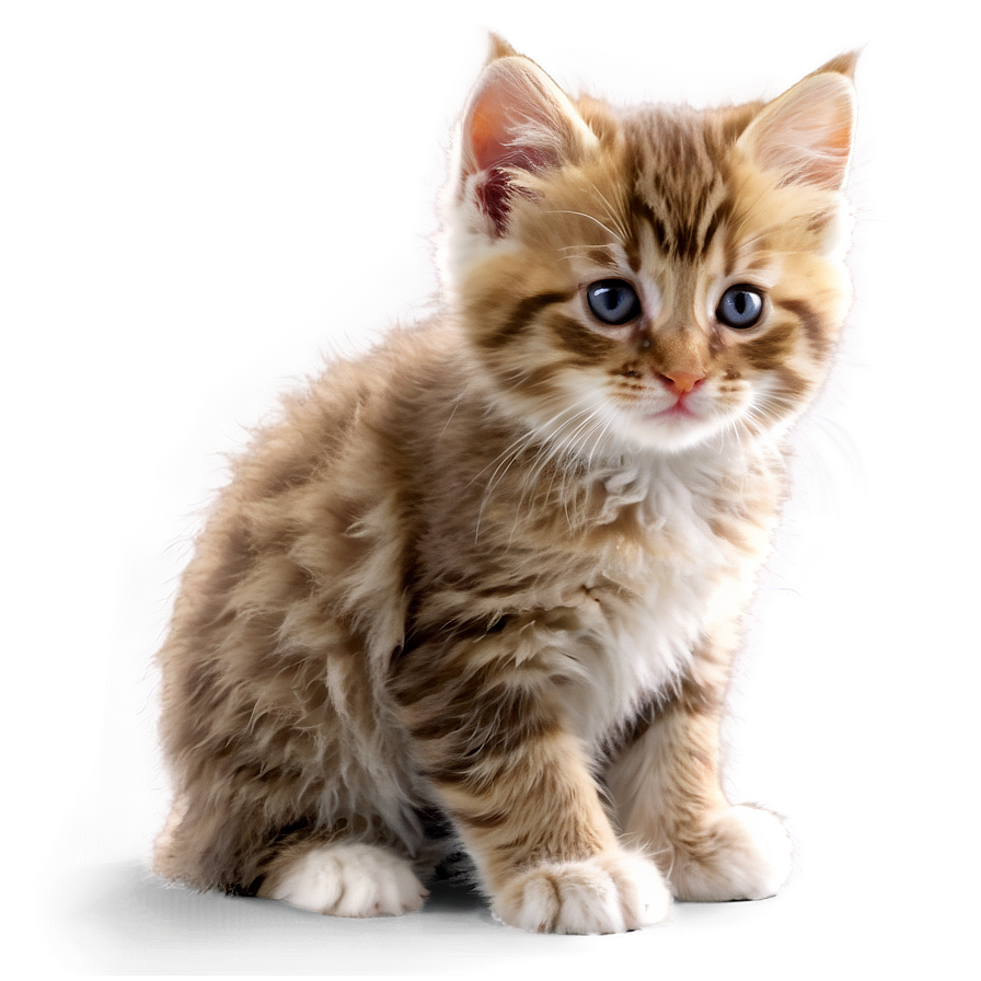 Fluffy Kitten PNG fls PNG with transparent background