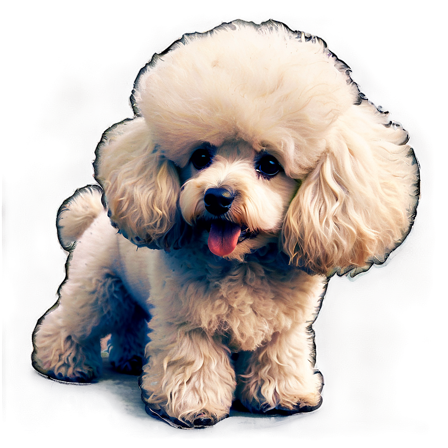 Fluffy Poodle Sketch PNG mca87 PNG with transparent background