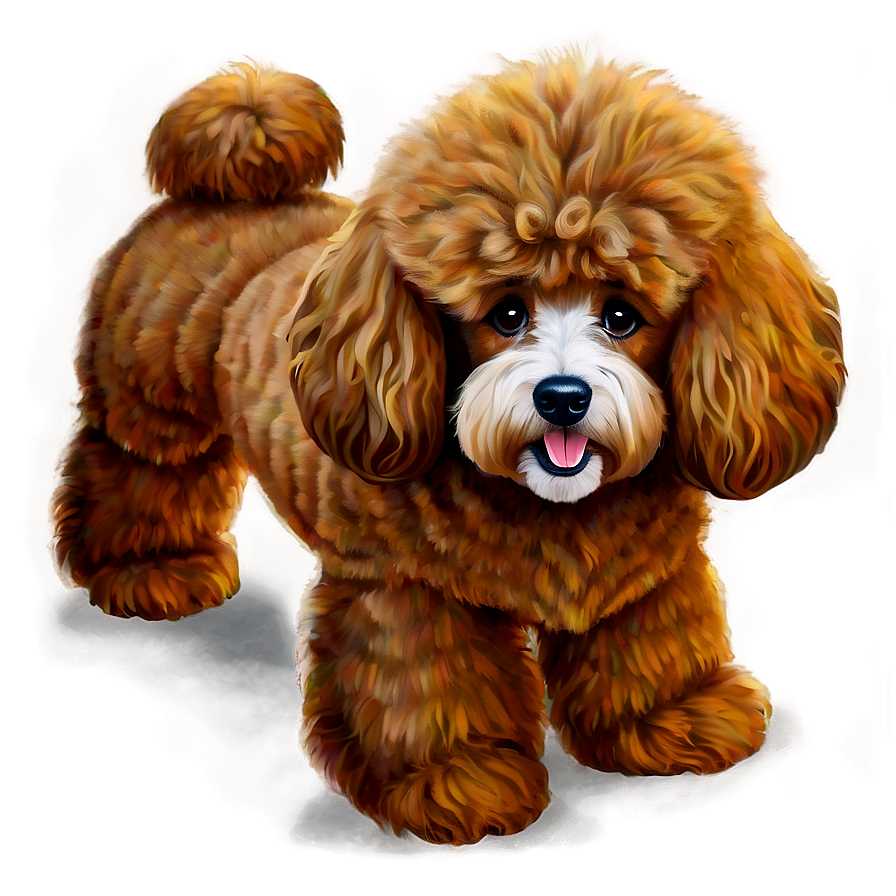 Fluffy Poodle Sketch Png Mgv