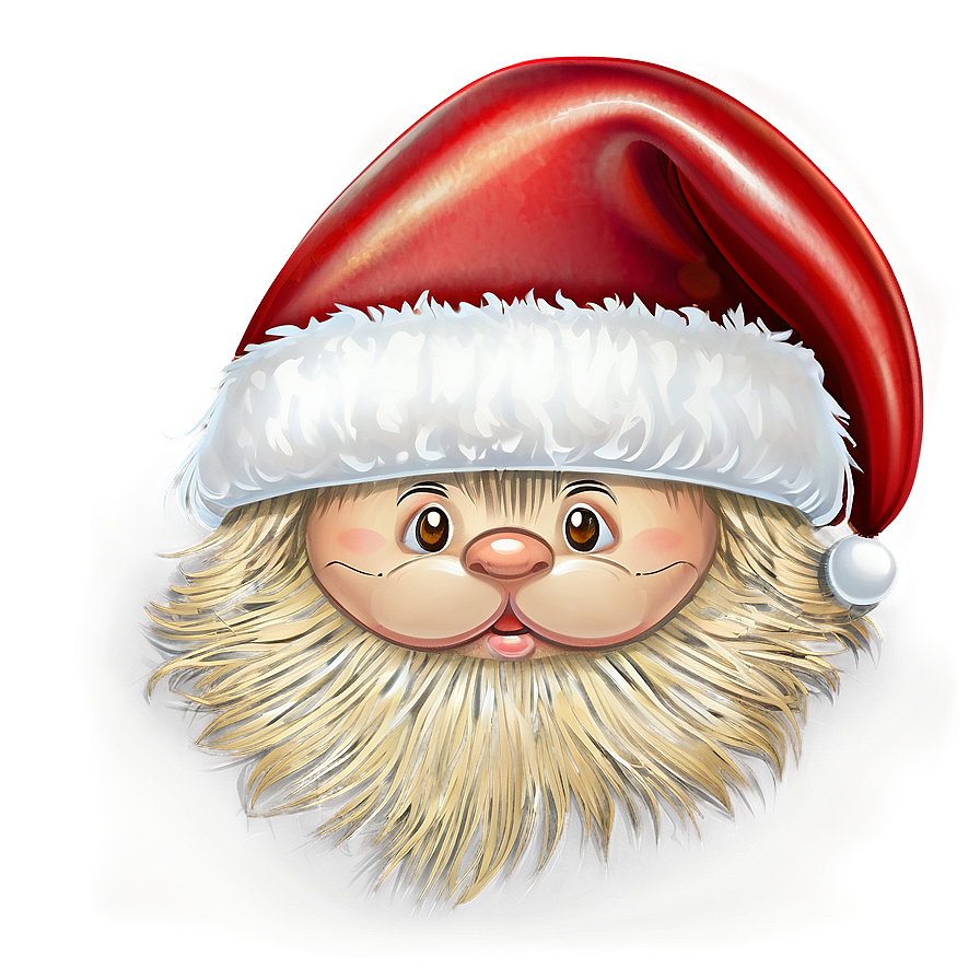 Fluffy Santa Hat Cartoon Png 54