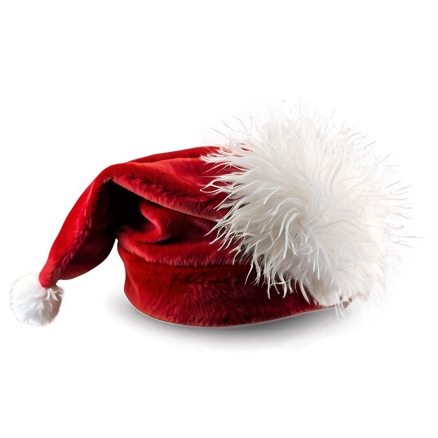 Fluffy Santa Hat Design PNG 72 PNG image with a transparent background, free high-resolution download