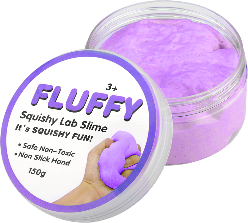 Fluffy Slime 150 G Assorted Colours - Vart Kan Man Köpa Slime, HD Png Download PNG with transparent background