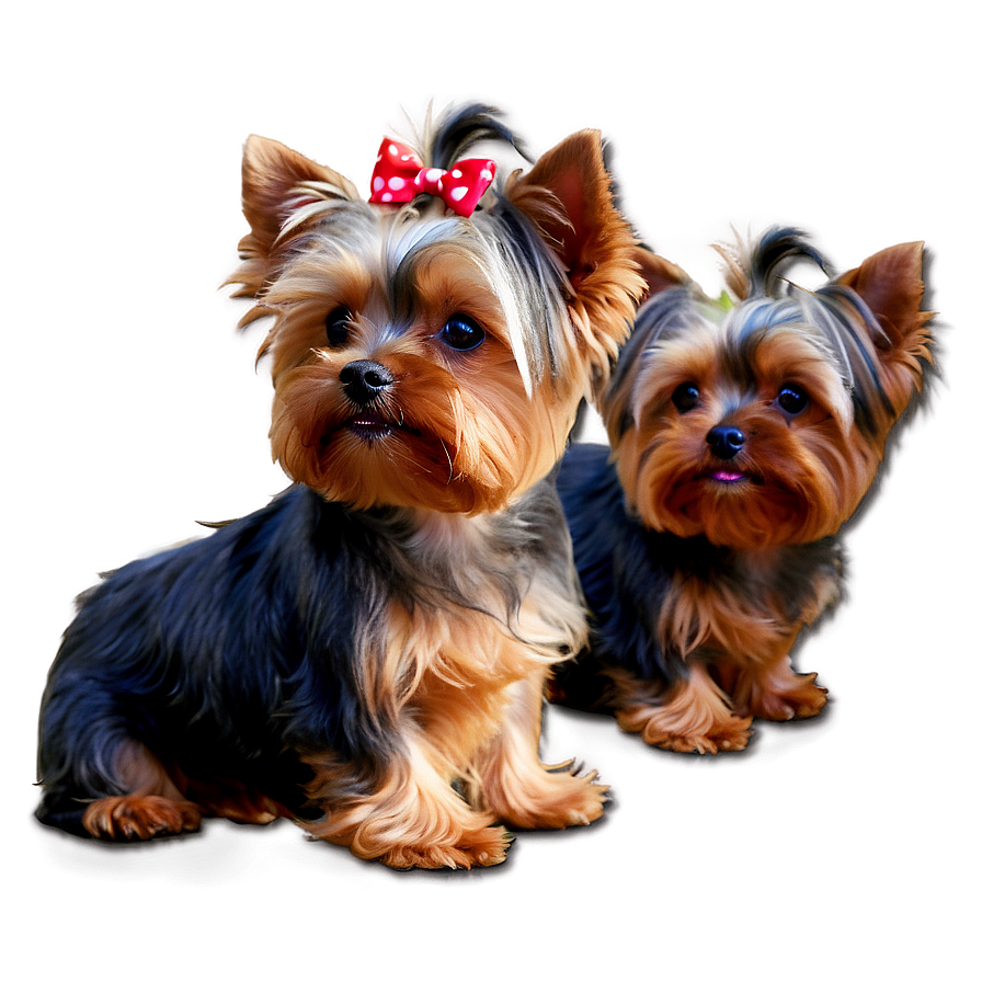 Fluffy Yorkie Pet Png Dvc51