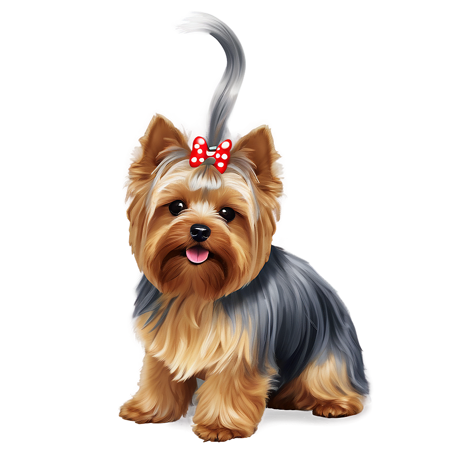 Fluffy Yorkie Pet Png Ogm29