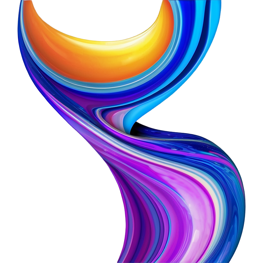 Fluid Motion Art PNG 06242024 PNG with transparent background