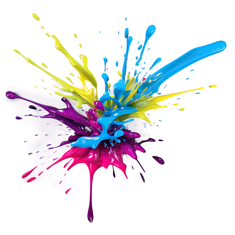 Fluorescent Paint Splash Png 05242024