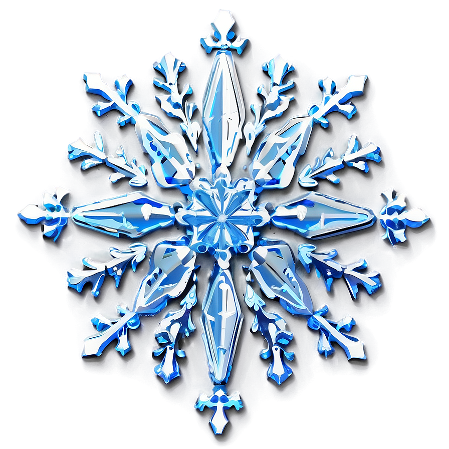 Flurry Snowflake Picture Png 20