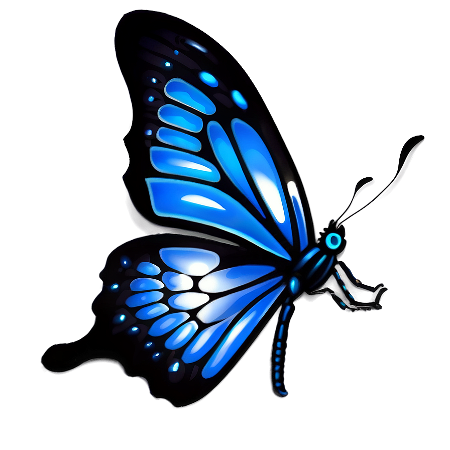 Flying Butterfly Outline Png Djw