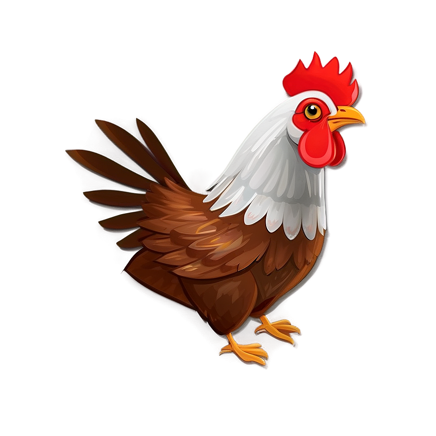 Flying Cartoon Chicken Png 06272024