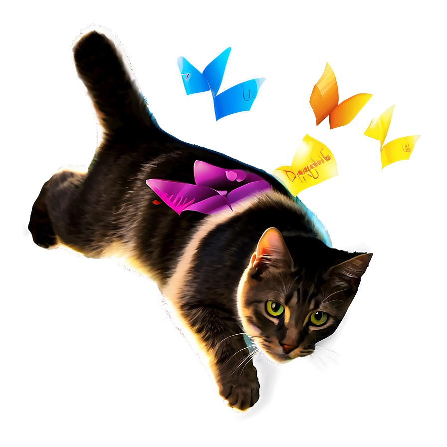 Flying Cat Dream Png B