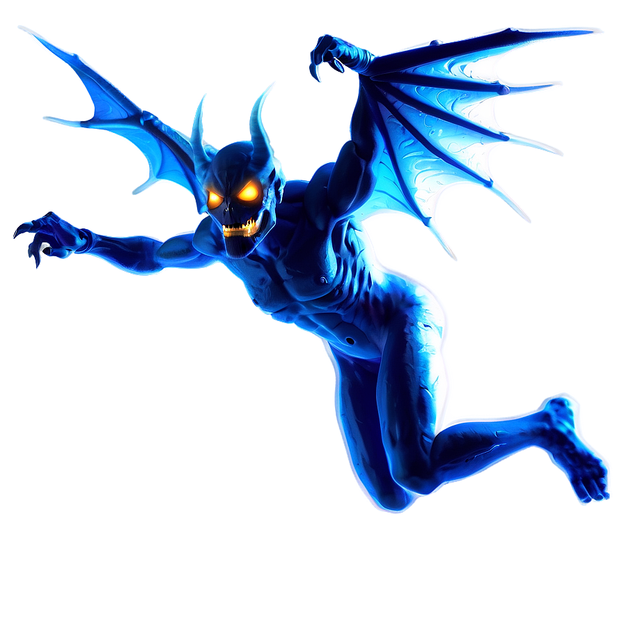 Flying Demon Silhouette Png 05062024