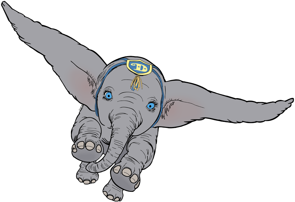 Flying Dumbo Animated Character