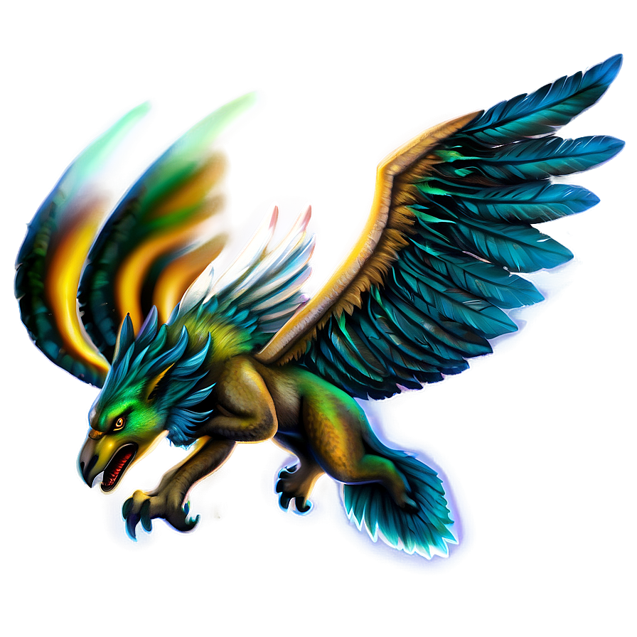 Flying Griffin Fantasy Png 23