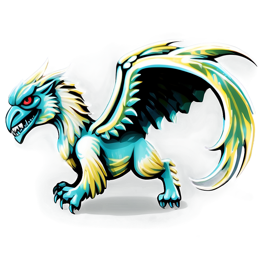 Flying Griffin Monster Png Sjn