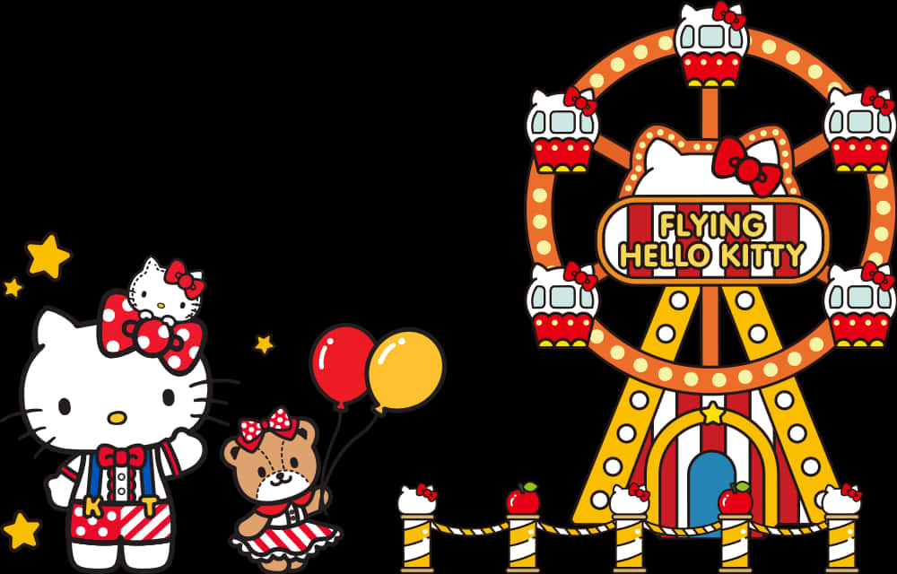 Hello Kitty Fun Carnival Background, HD Png Download