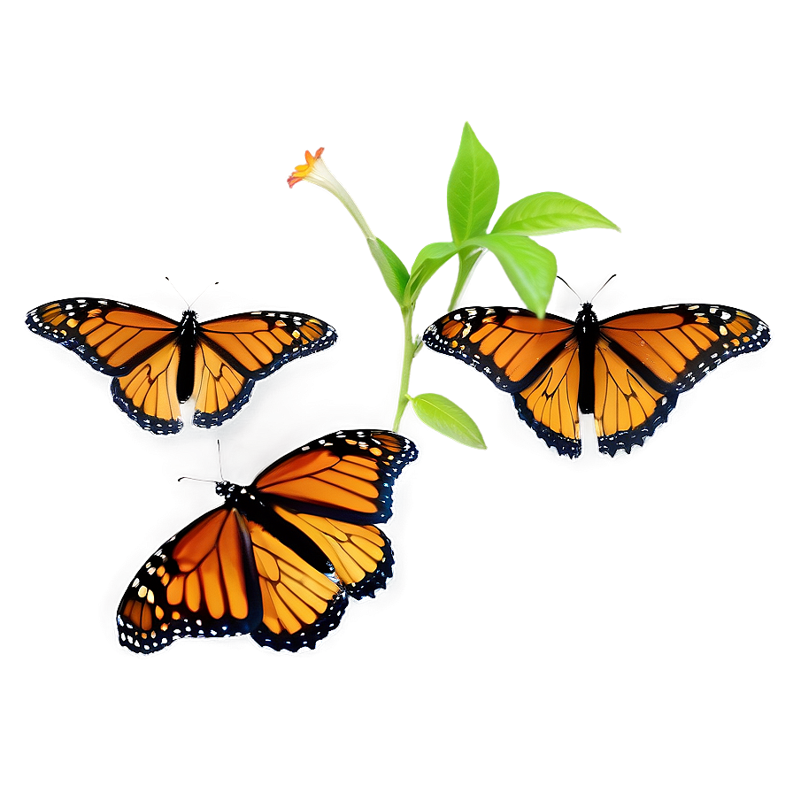 Flying Monarch Butterfly Sequence Png 05252024