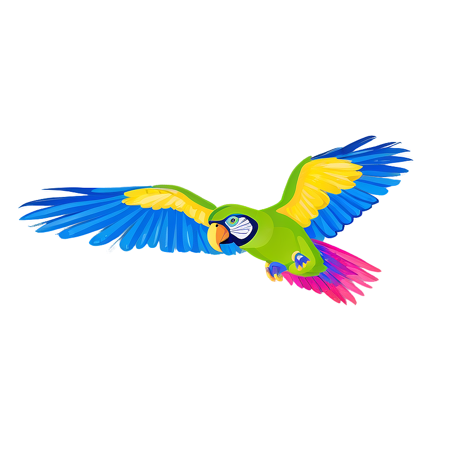 Flying Parrot Png 06252024