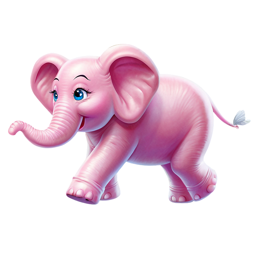 Flying Pink Elephant Png 86