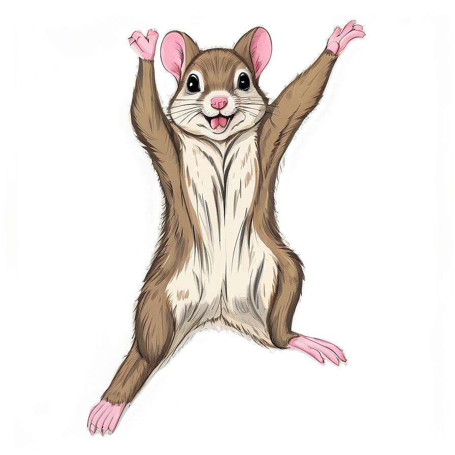 Flying Squirrel Drawing Png Kgw57