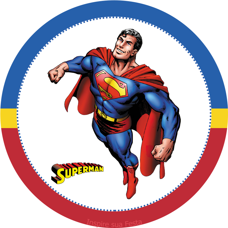 Flying Superman Illustration