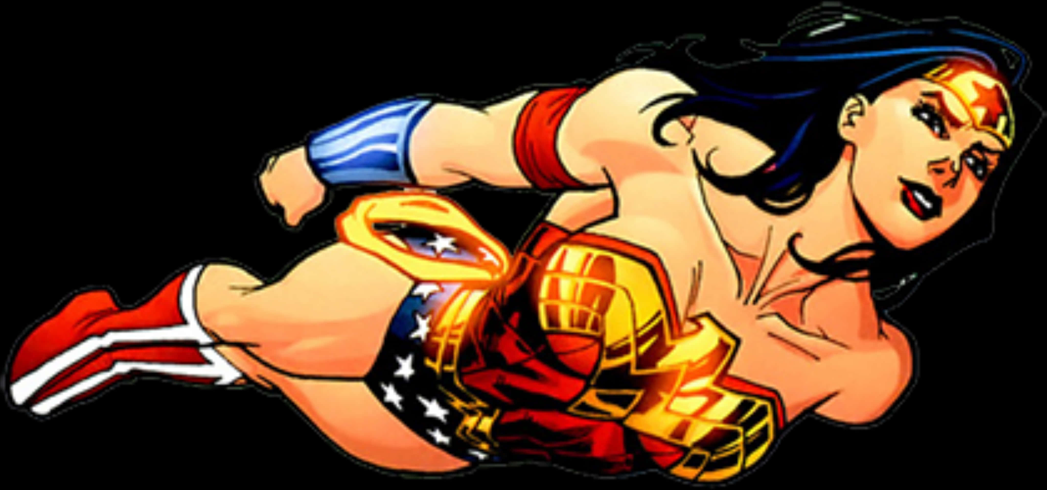 Flying Wonder Woman Animated