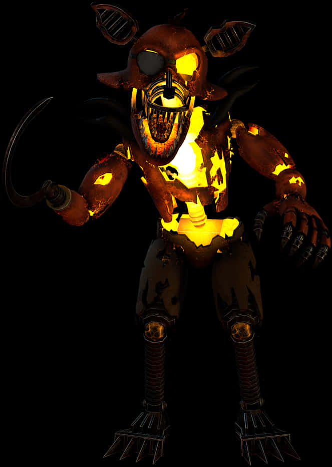 Fnaf Burnt Foxy Character