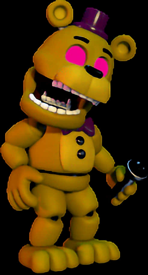 #fnaf #fnafworld #fredbear #fnaf World #freetoedit - Fnaf World Glitch Fredbear, HD Png Download PNG with transparent background