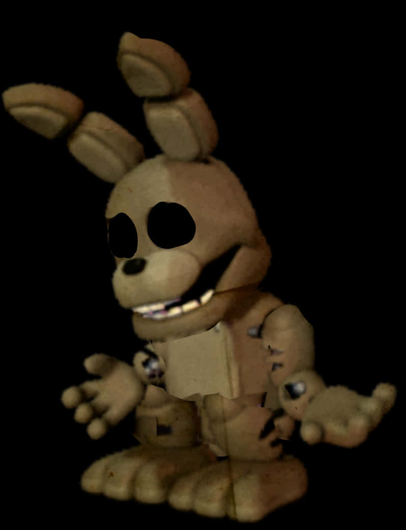 Fnaf Plushtrap Figure Dark Background