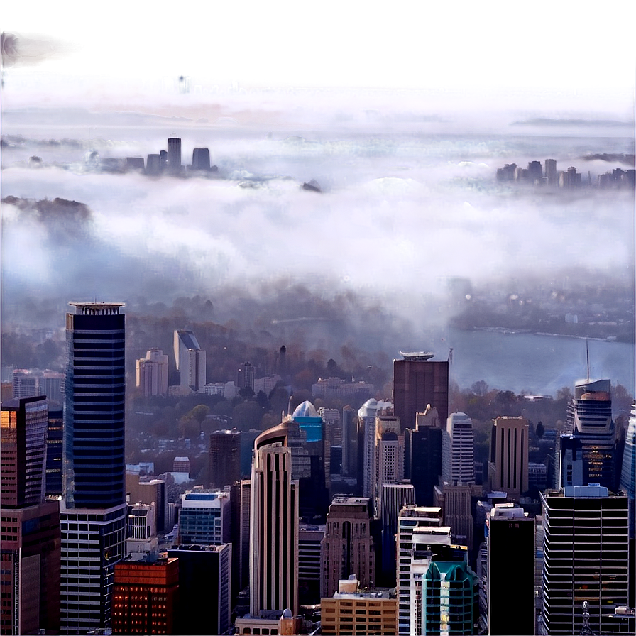 Foggy Cityscape Png Rol57