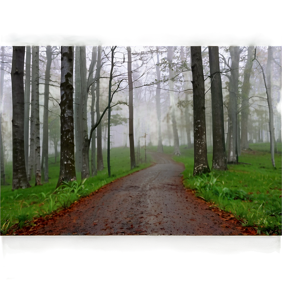 Foggy Forest Path Png Uck1