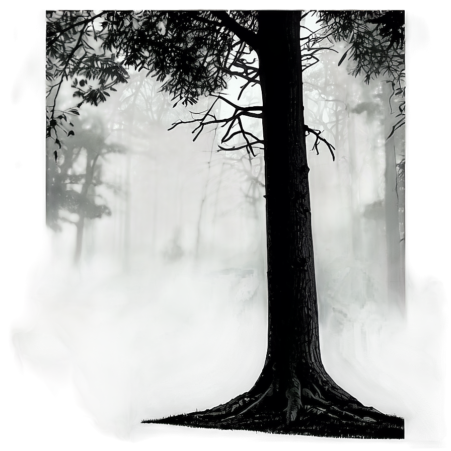 Foggy Forest Silhouette Png 79