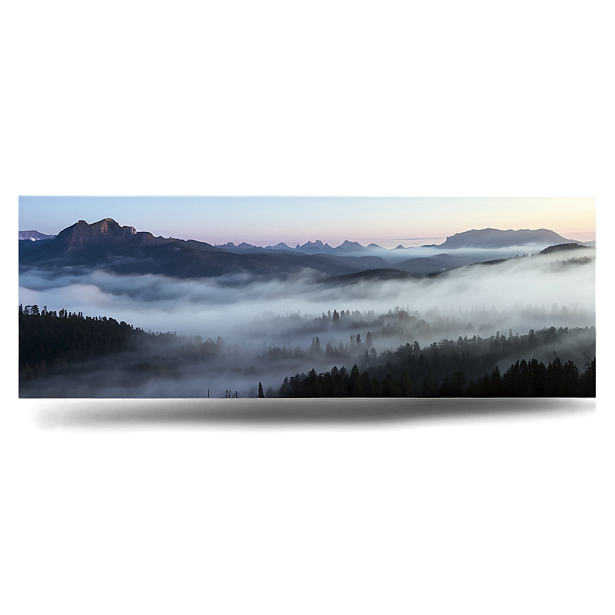 Foggy Landscape Effect Png Jbk